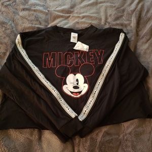 Mickey Mouse cropped long sleeve top